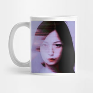 ALL THE MISTAKES Glitch Art Portrait Mug